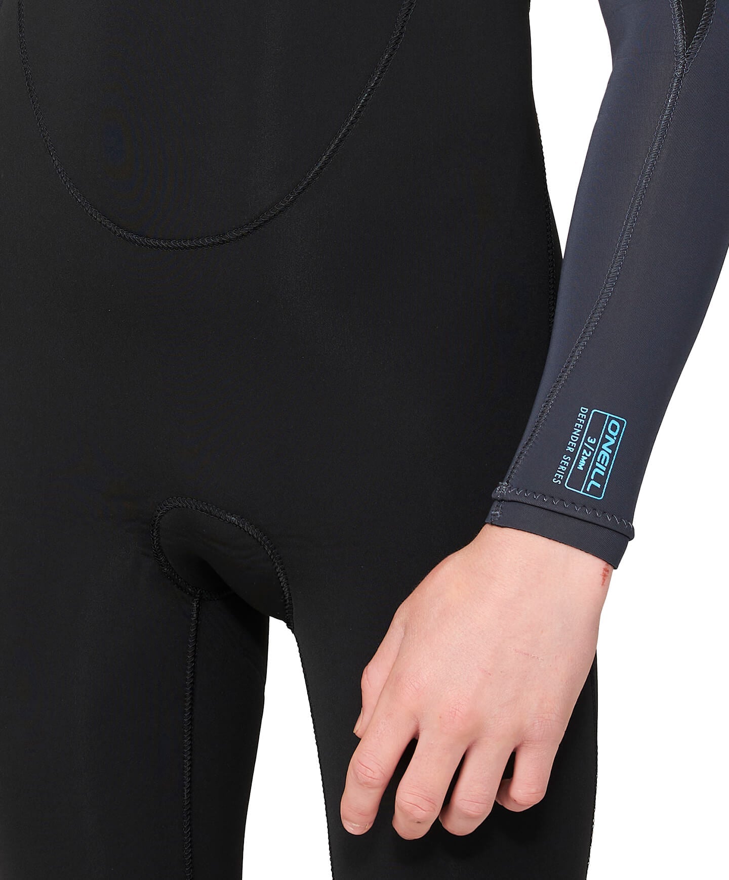 Kid's Defender 3/2mm Steamer Back Zip Wetsuit - Black Gunmetal