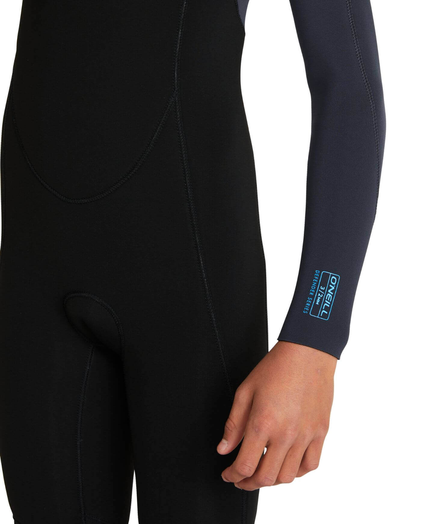 Kid's Defender 4/3mm Steamer Chest Zip Wetsuit - Black