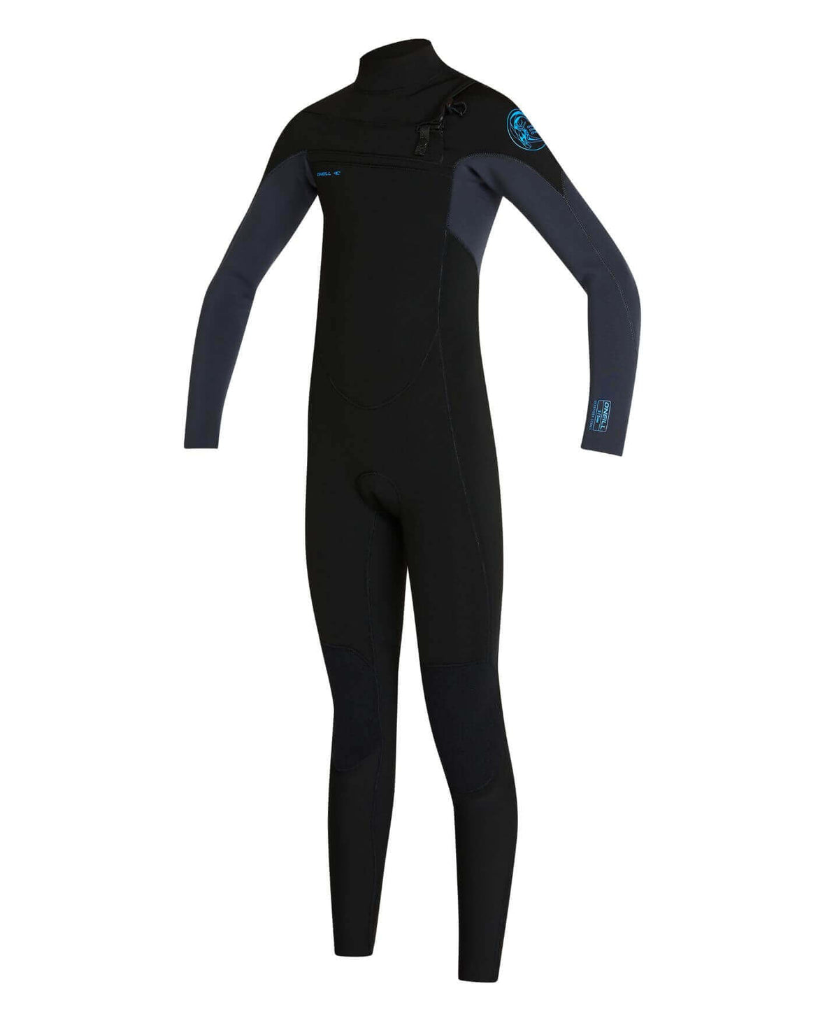 Kid's Defender 4/3mm Steamer Chest Zip Wetsuit - Black