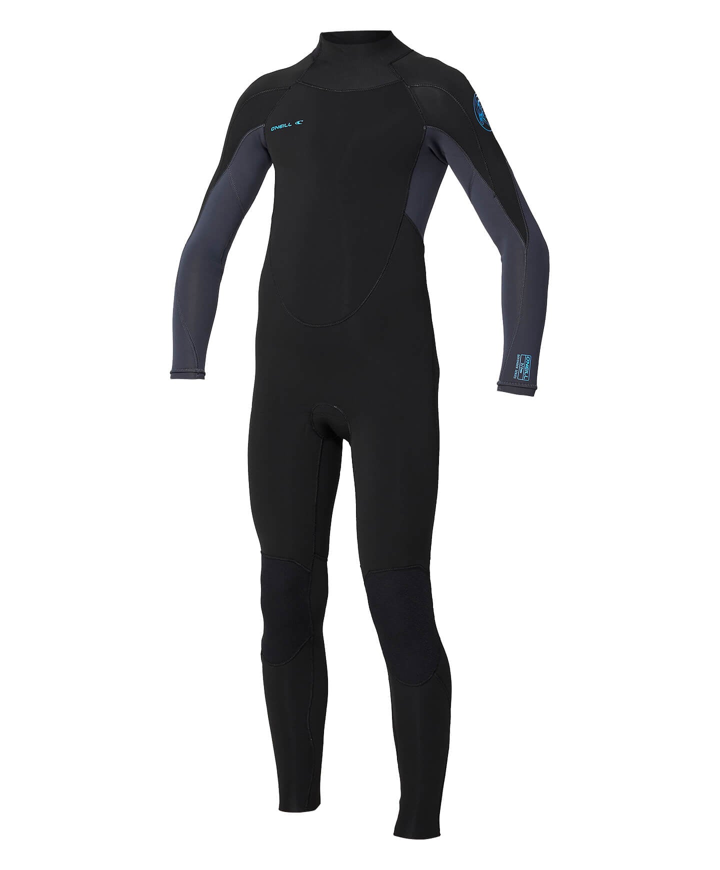 Boy's Defender 4/3mm Steamer Back Zip Wetsuit - Black Gunmetal