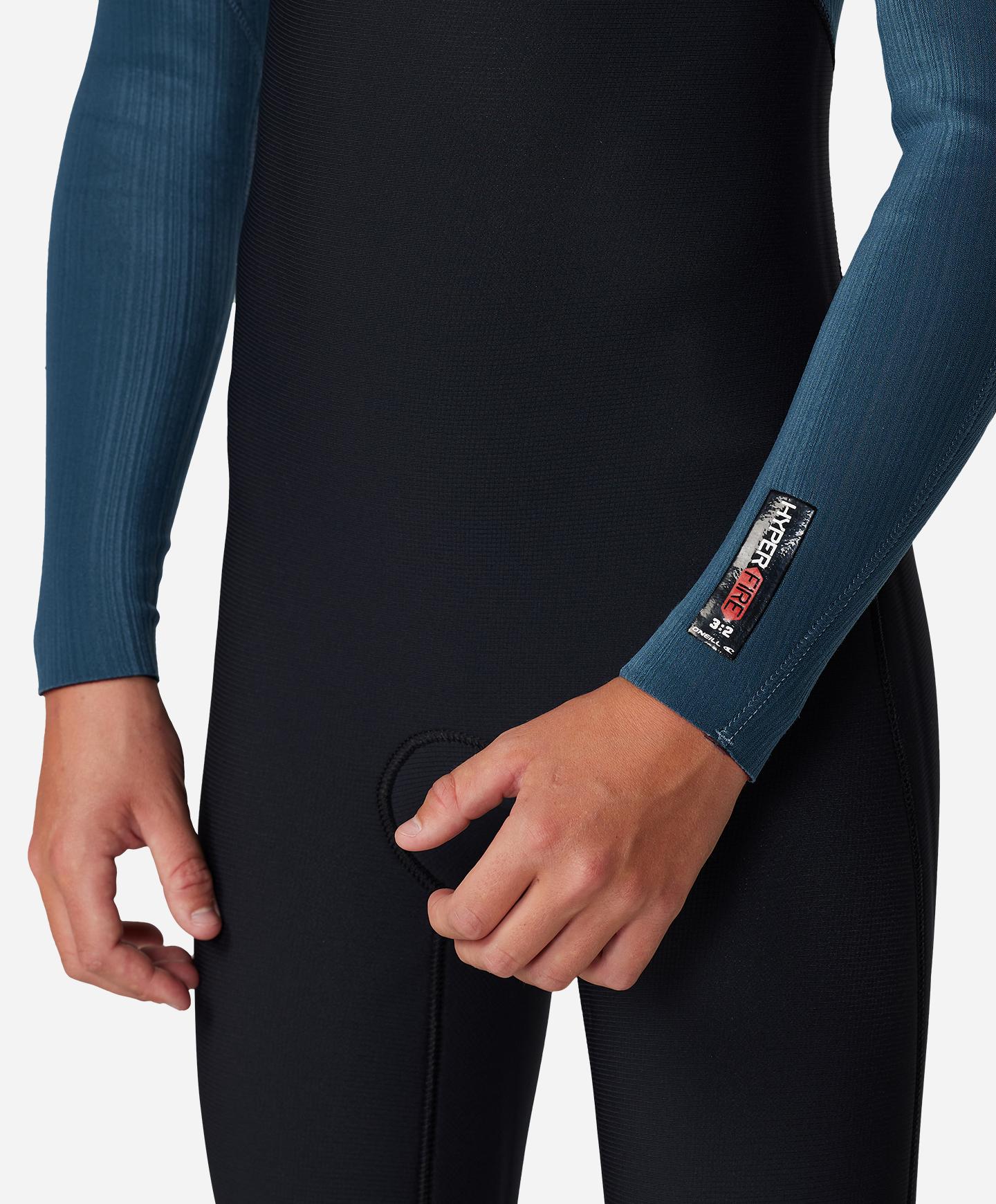Boy's HyperFire 3/2mm Steamer Chest Zip Wetsuit - Cadet