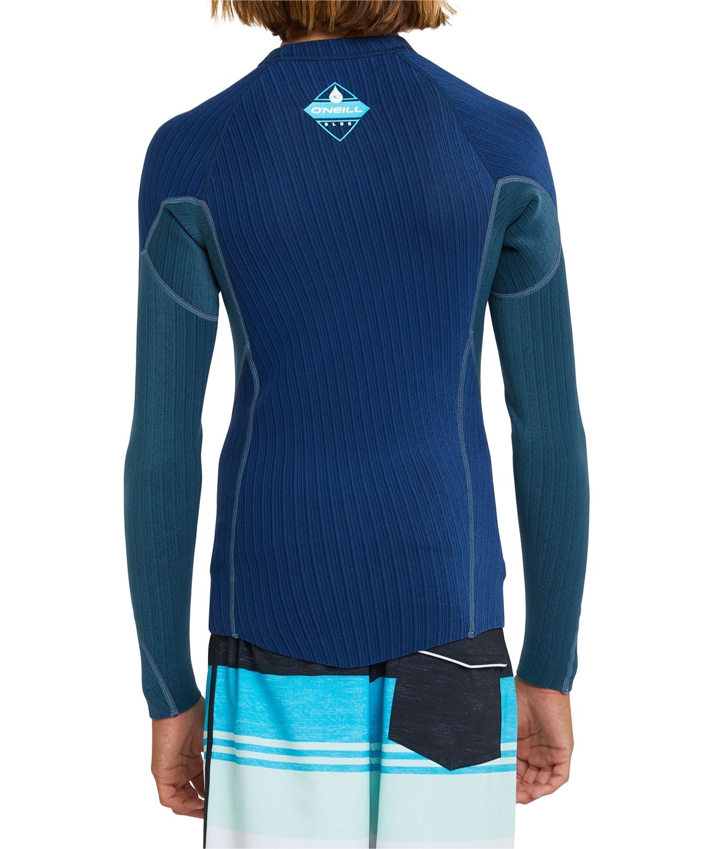 Boy's HyperFreak 1.5mm TB3X Long Sleeve Wetsuit Jacket - Marine