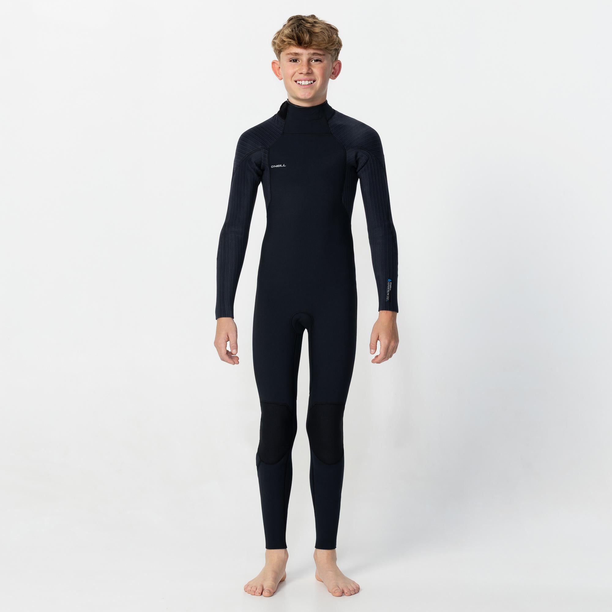 Kid's HyperFreak 4/3+ Steamer Back Zip - Black