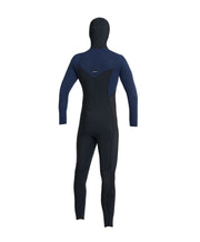 Kid's HyperFreak 5/4+ Hooded Steamer Chest Zip Wetsuit - Black Navy