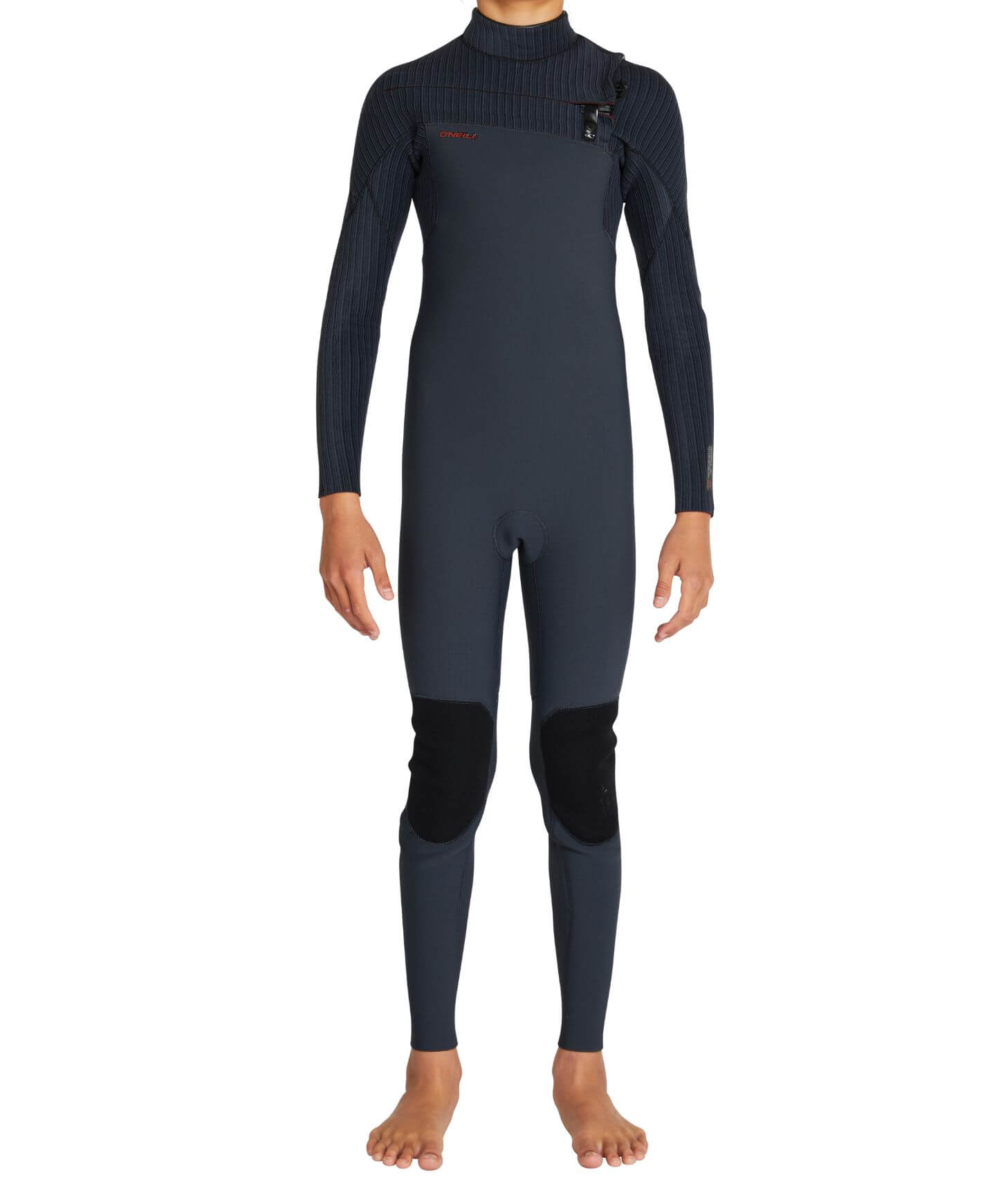 Boy's HyperFire 3/2mm Steamer Chest Zip Wetsuit - Gunmetal