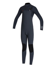 Boy's HyperFire 4/3mm Steamer Chest Zip Wetsuit - Gunmetal