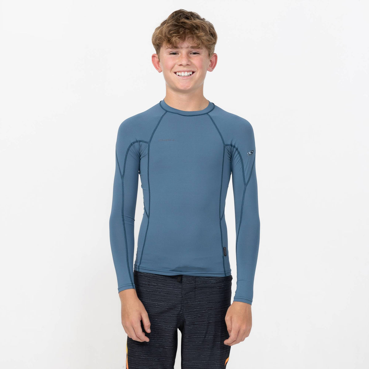 Kid's HyperFreak Skins Long Sleeve Rash Vest - Blue Fusion
