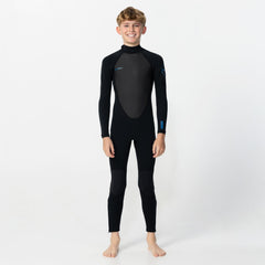 Kids Reactor 3/2mm Steamer Back Zip - Black