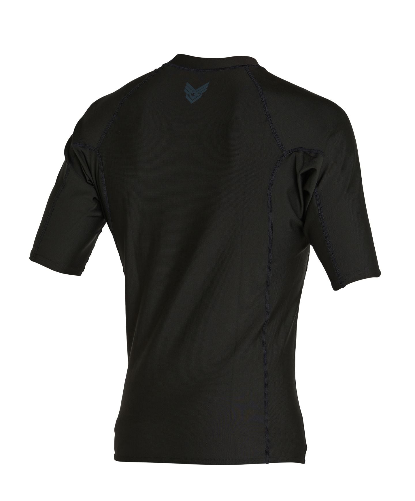 Kid's Thermo Short Sleeve Crew Rash Vest - Black