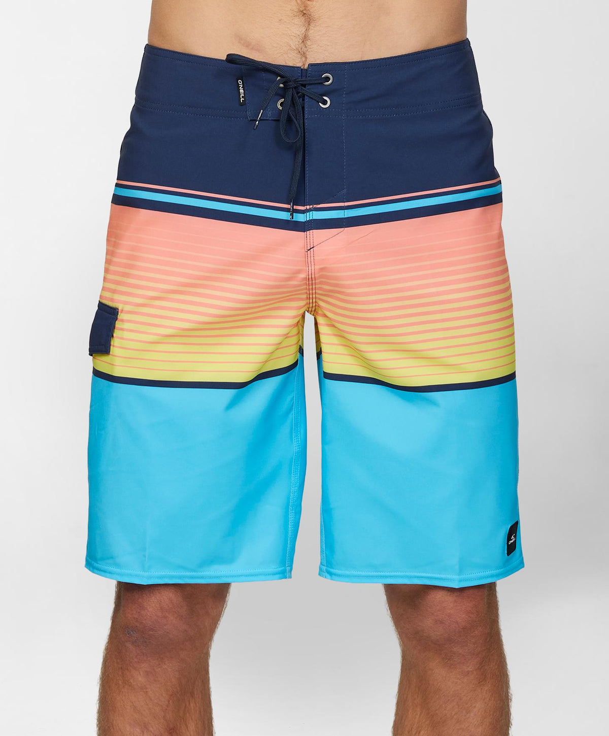 Lennox Stripe 21" Boardshorts - Aquarius