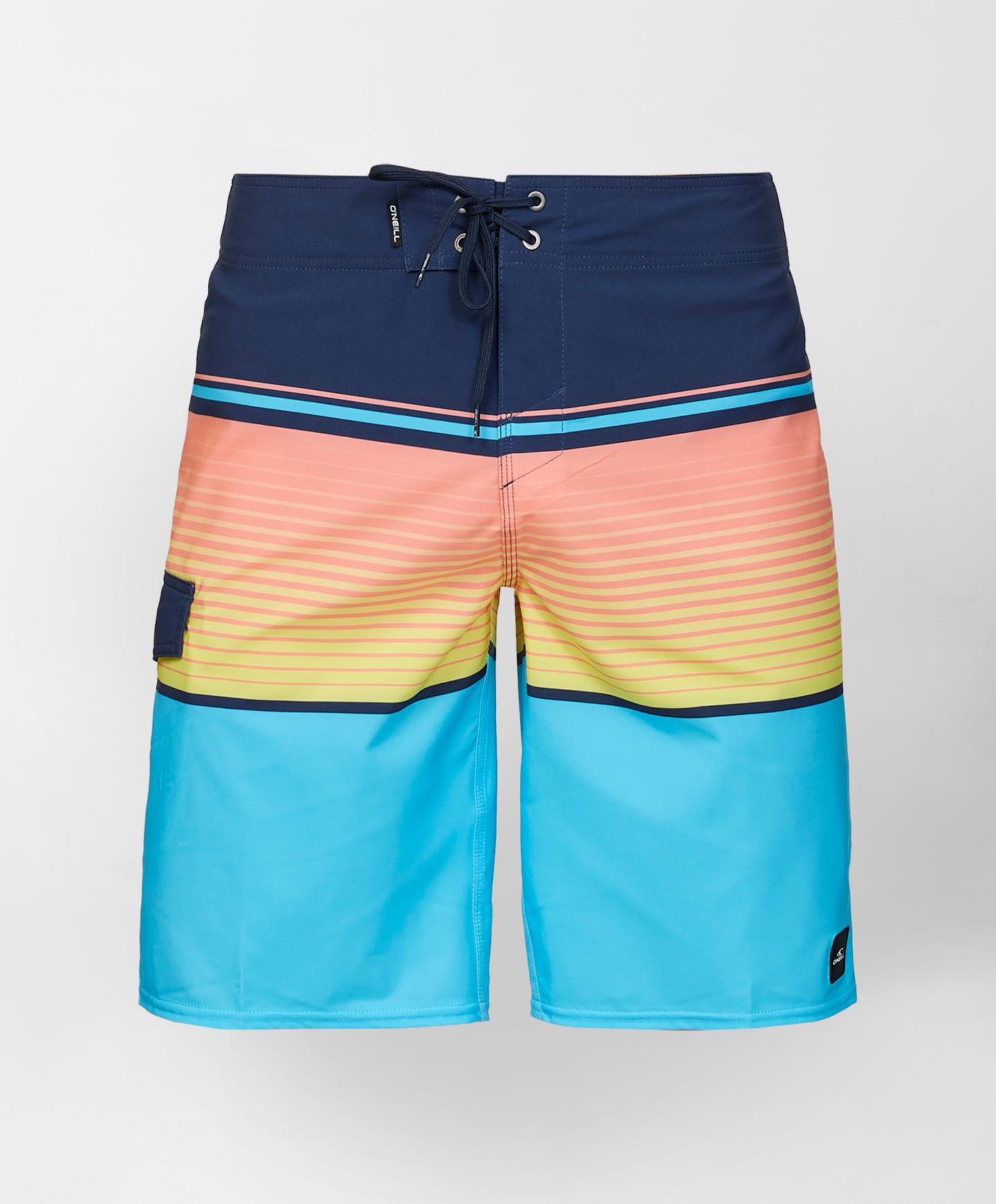 Lennox Stripe 21" Boardshorts - Aquarius