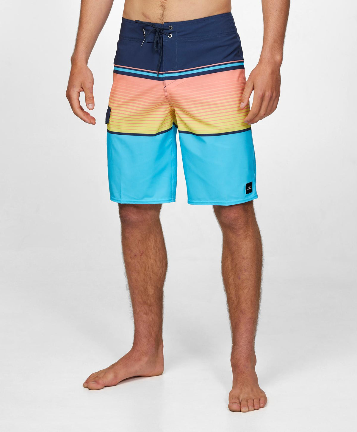 Lennox Stripe 21" Boardshorts - Aquarius