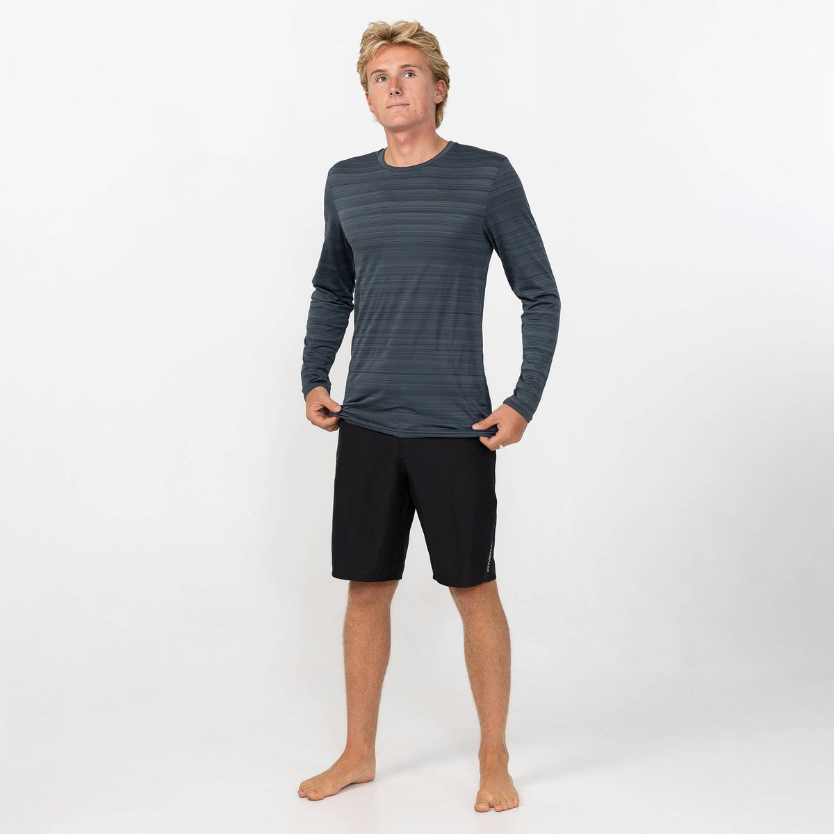 Men's 24/7 Tech Long Sleeve Rash Vest Tee - Graphite