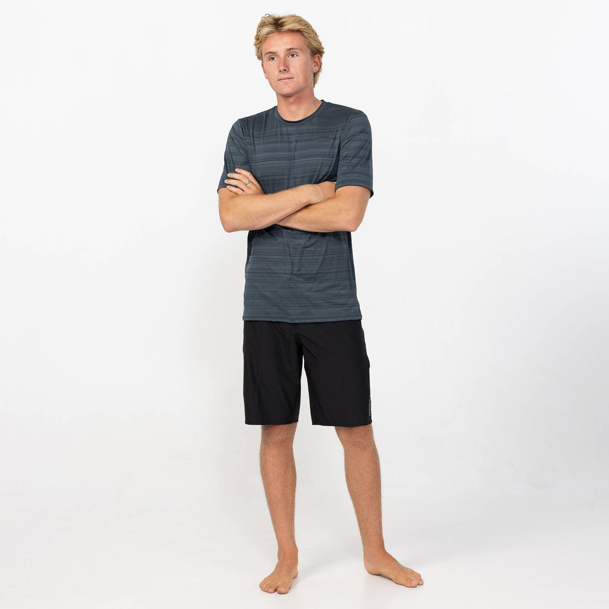 Men's 24/7 Tech Short Sleeve Rash Vest Tee - Graphite