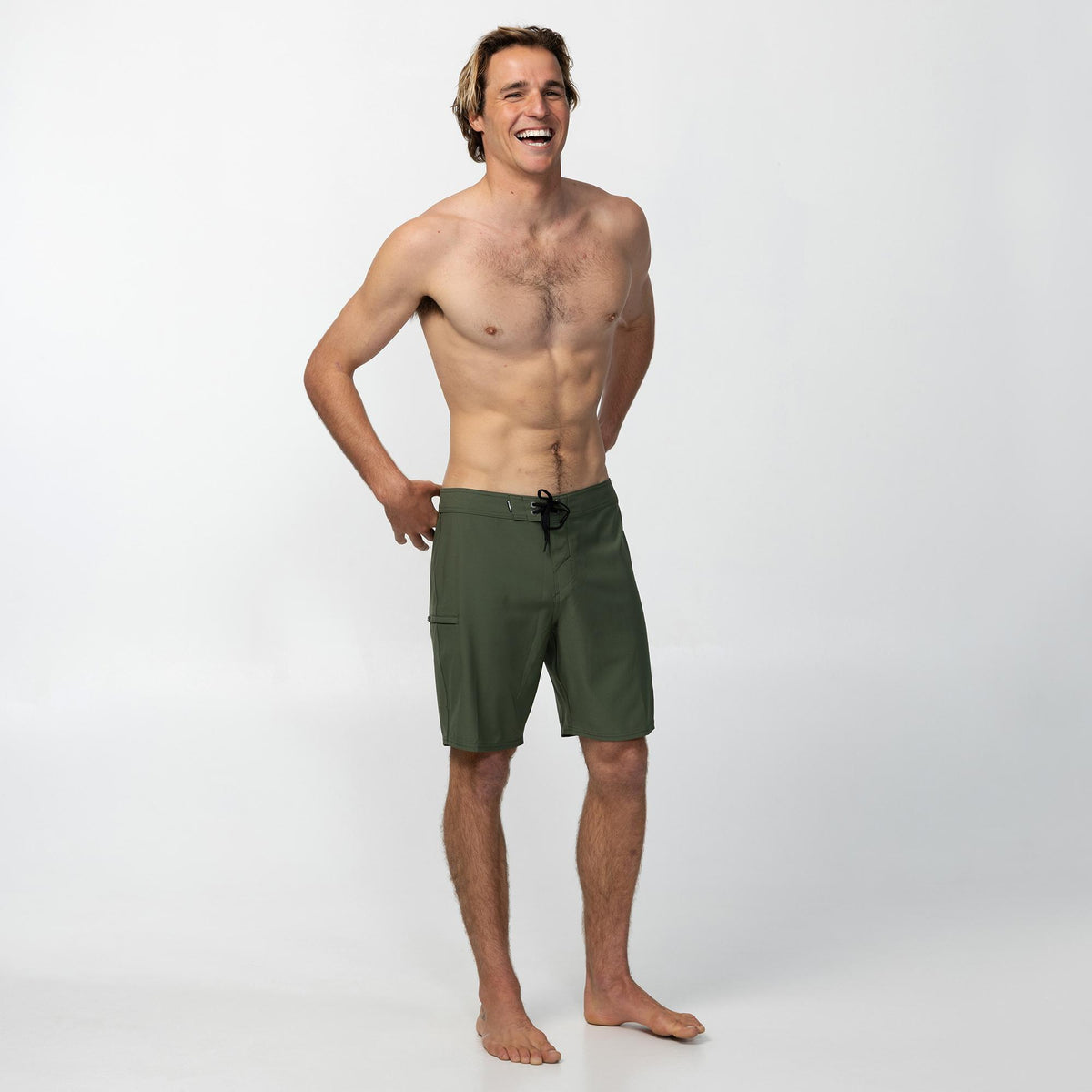 Men's All Day Solid Boardshort - Dark Olive