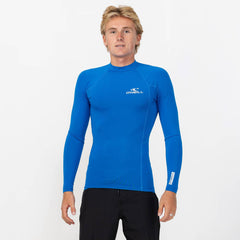 Men's Clean & Mean Long Sleeve Rash Vest - Blue