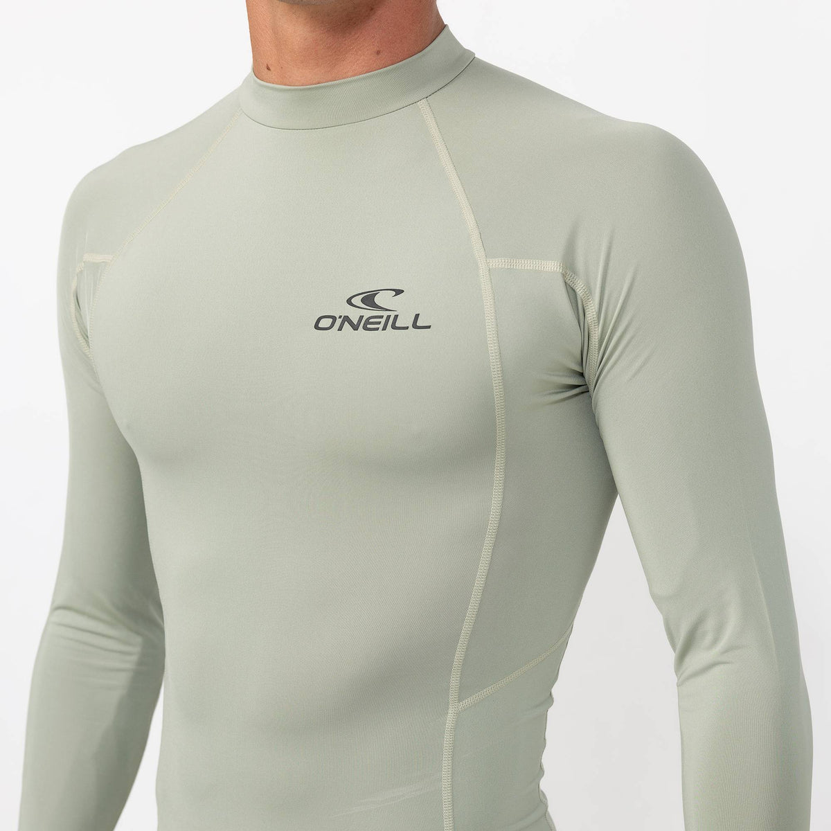 Men's Clean & Mean Long Sleeve Rash Vest - Seagrass