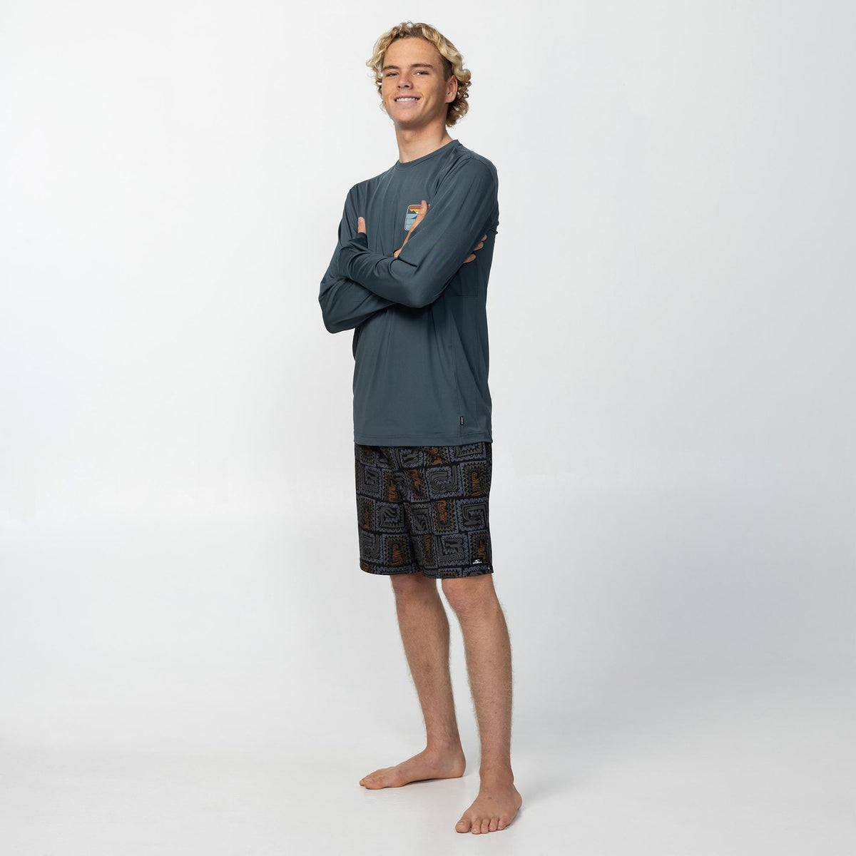 Men's Dawn UPF Long Sleeve Tee - Dark Slate