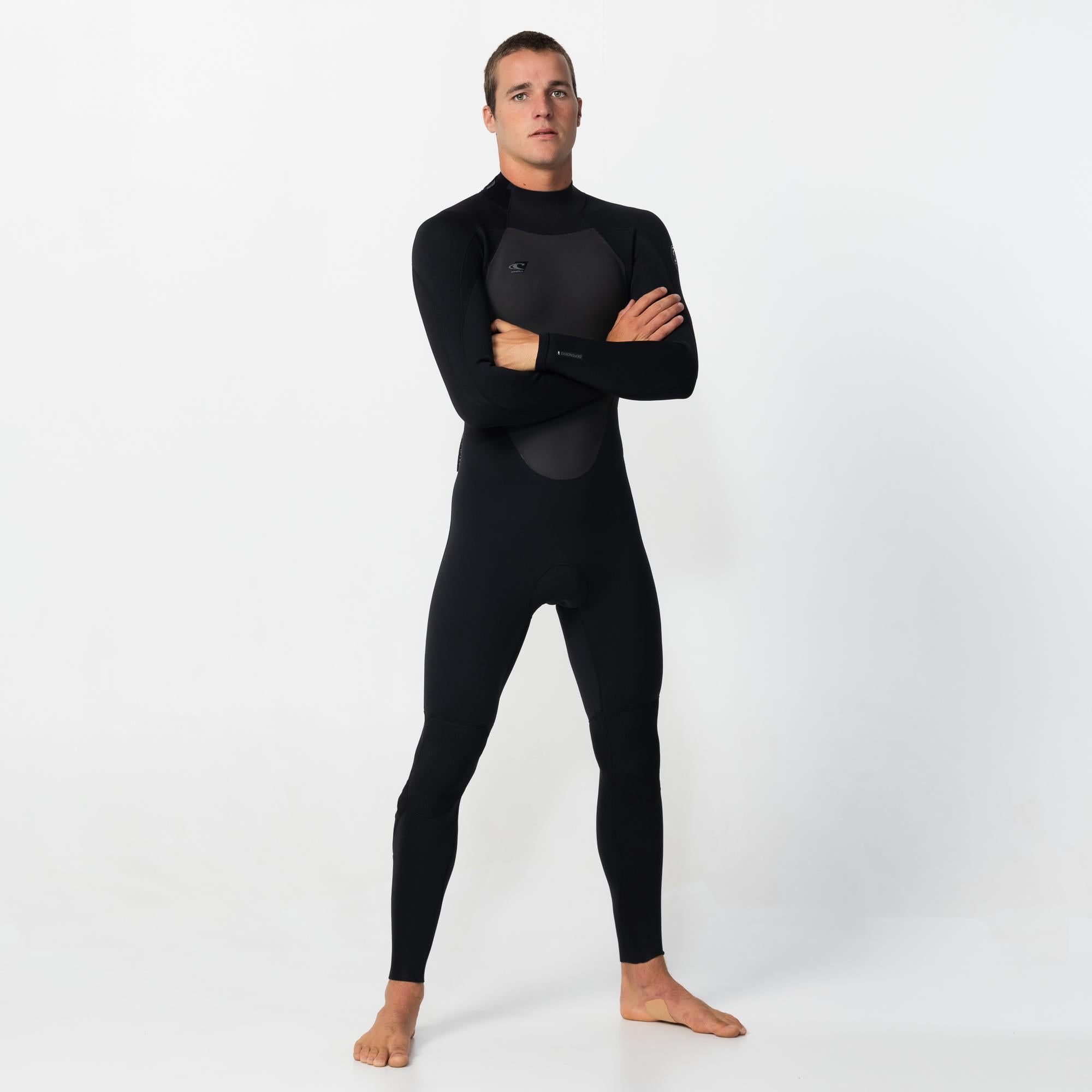 Men's Defender 3/2mm Steamer Back Zip - Black