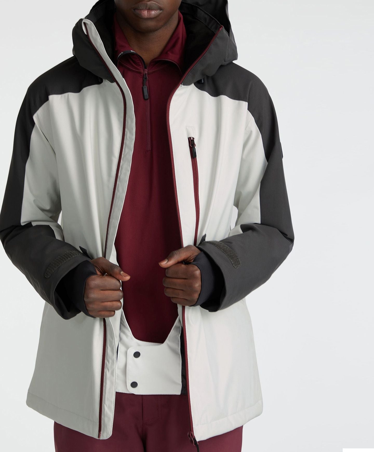 Men's Diabase Snow Jacket - London Fog Colour Block
