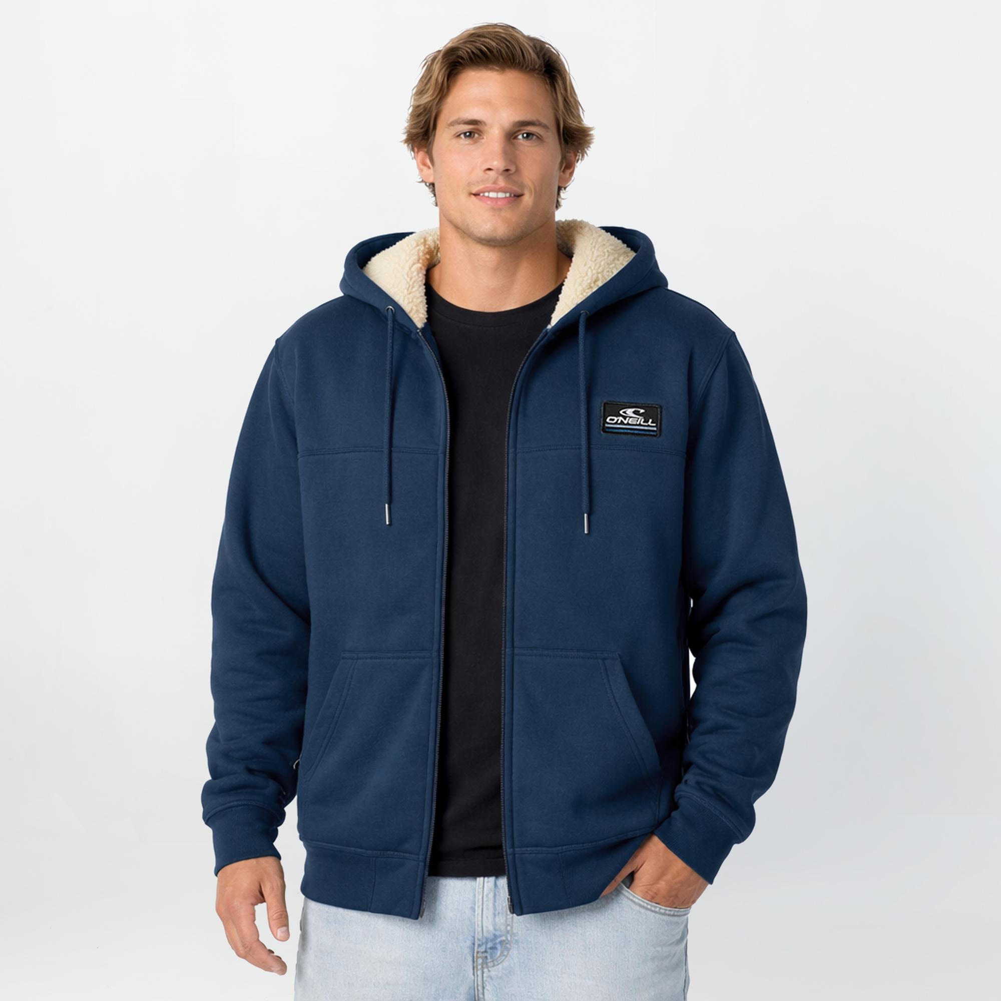 Men's Fifty Two High Pile Zip Hoodie - Midnight Navy
