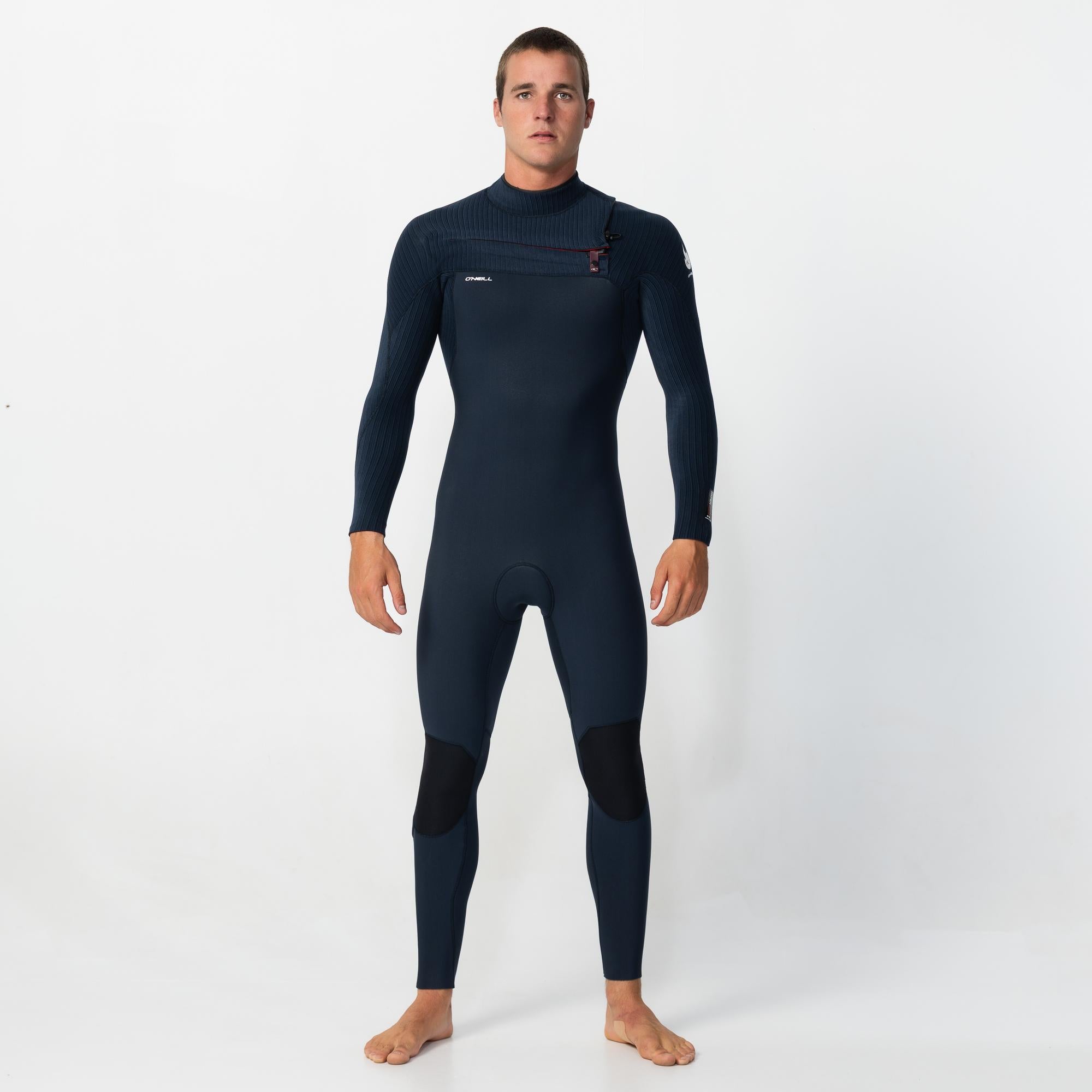 Men's HyperFire 4/3mm Steamer Chest Zip - Carbon Blue