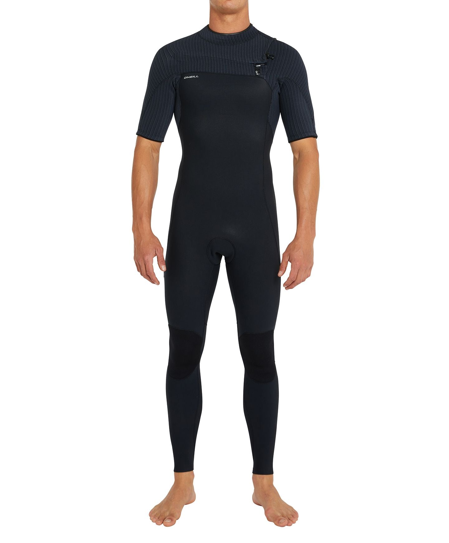 HyperFreak 2mm Short Arm Steamer Chest Zip Wetsuit - Black