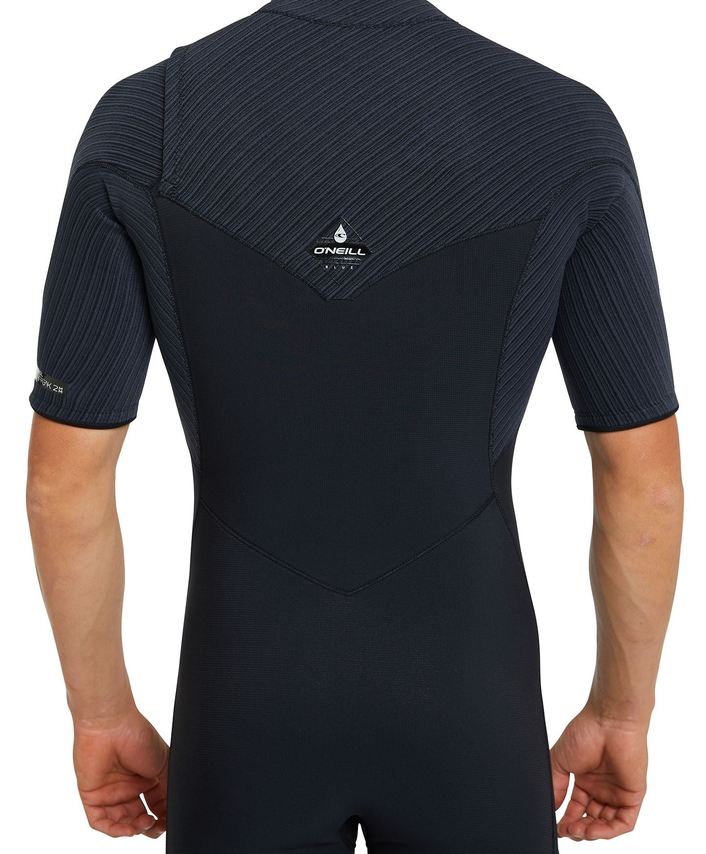 HyperFreak 2mm Short Arm Steamer Chest Zip Wetsuit - Black