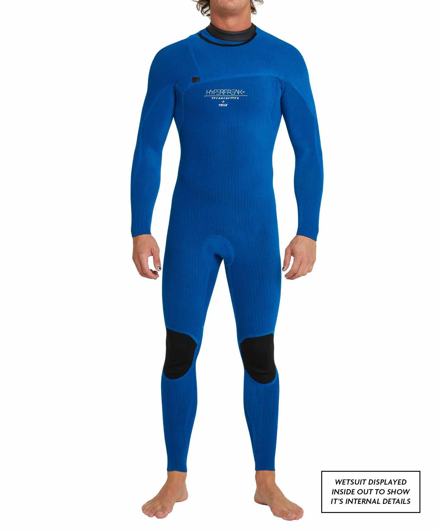 HyperFreak 4/3+ Steamer Chest Zip Wetsuit - Navy