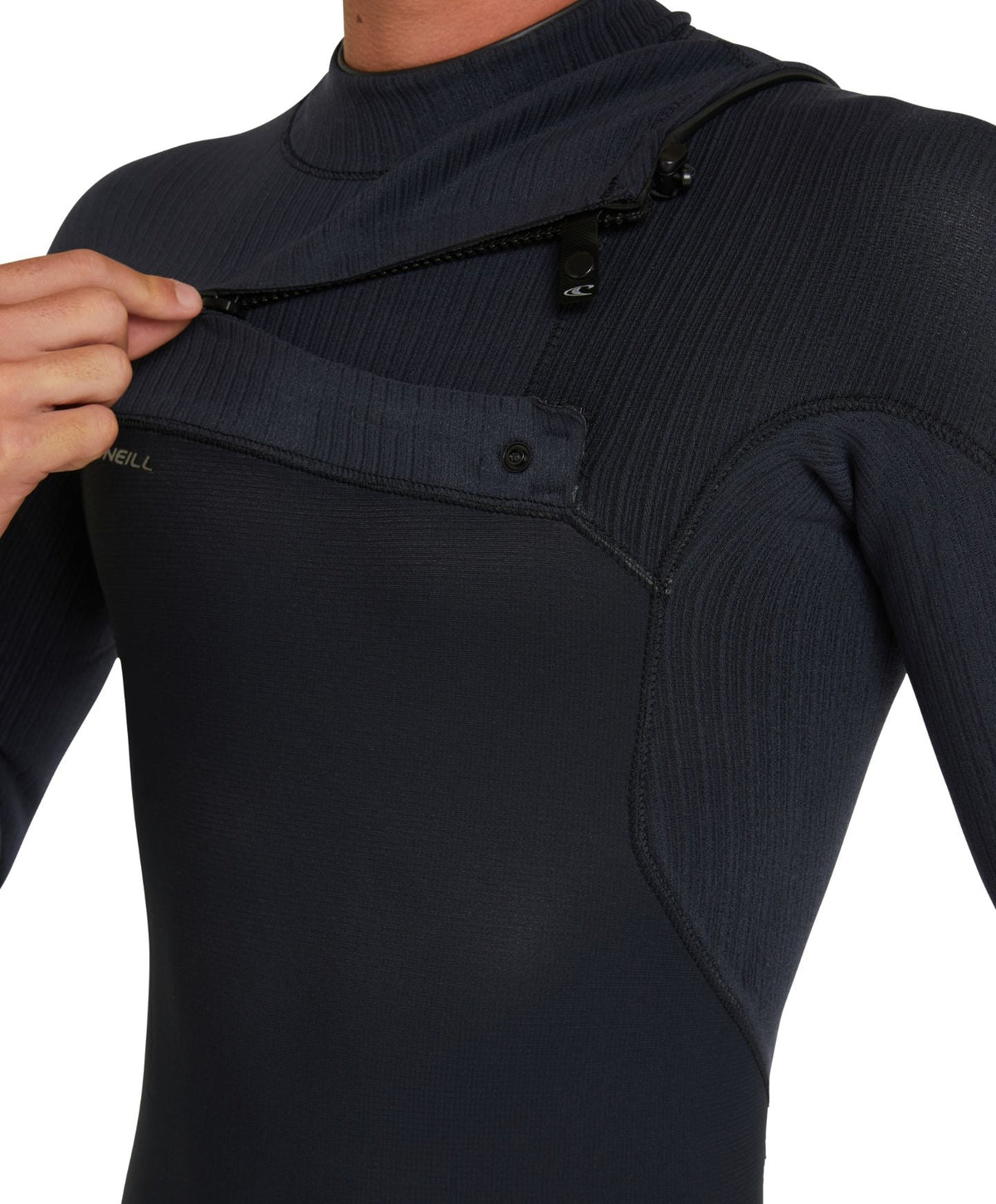 HyperFreak 4/3+ Steamer Chest Zip Wetsuit - Black