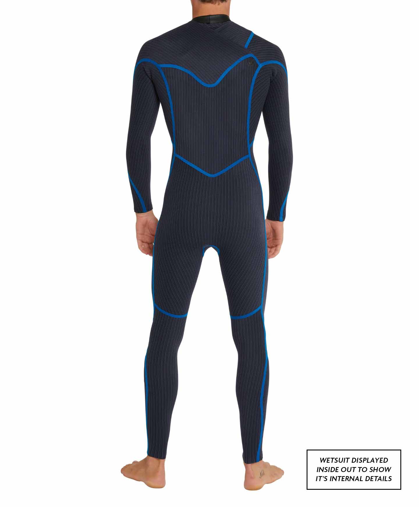 HyperFreak 3/2+ Steamer Chest Zip Wetsuit - Black