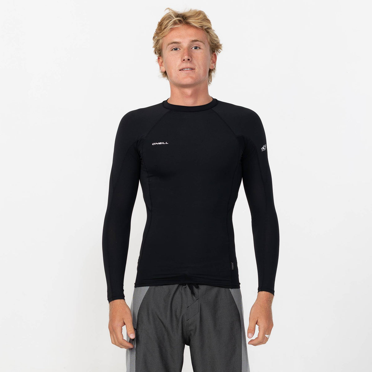 Men's HyperFreak Skins Long Sleeve Rash Vest - Black