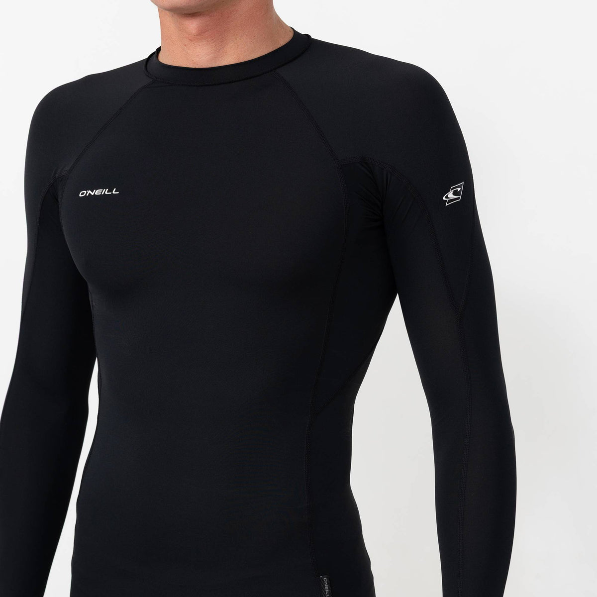 Men's HyperFreak Skins Long Sleeve Rash Vest - Black