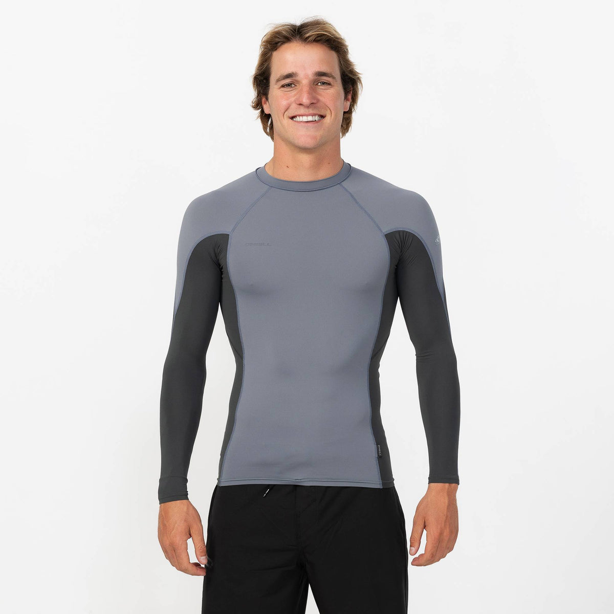 Men's HyperFreak Skins Long Sleeve Rash Vest - Dark Shadow