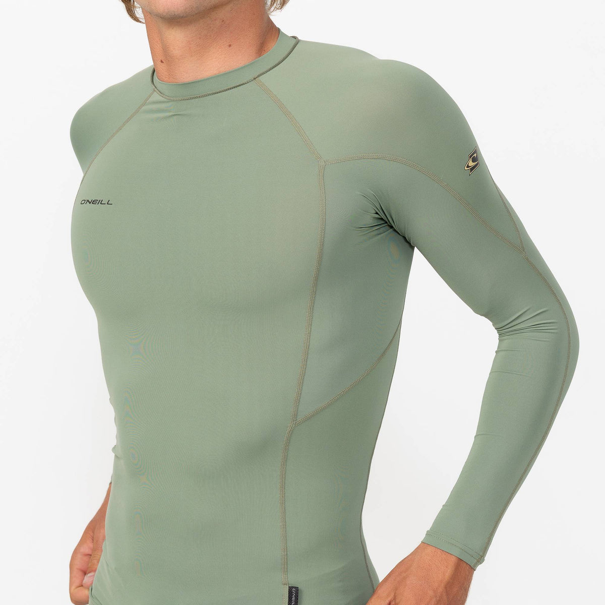Men's HyperFreak Skins Long Sleeve Rash Vest - Sage