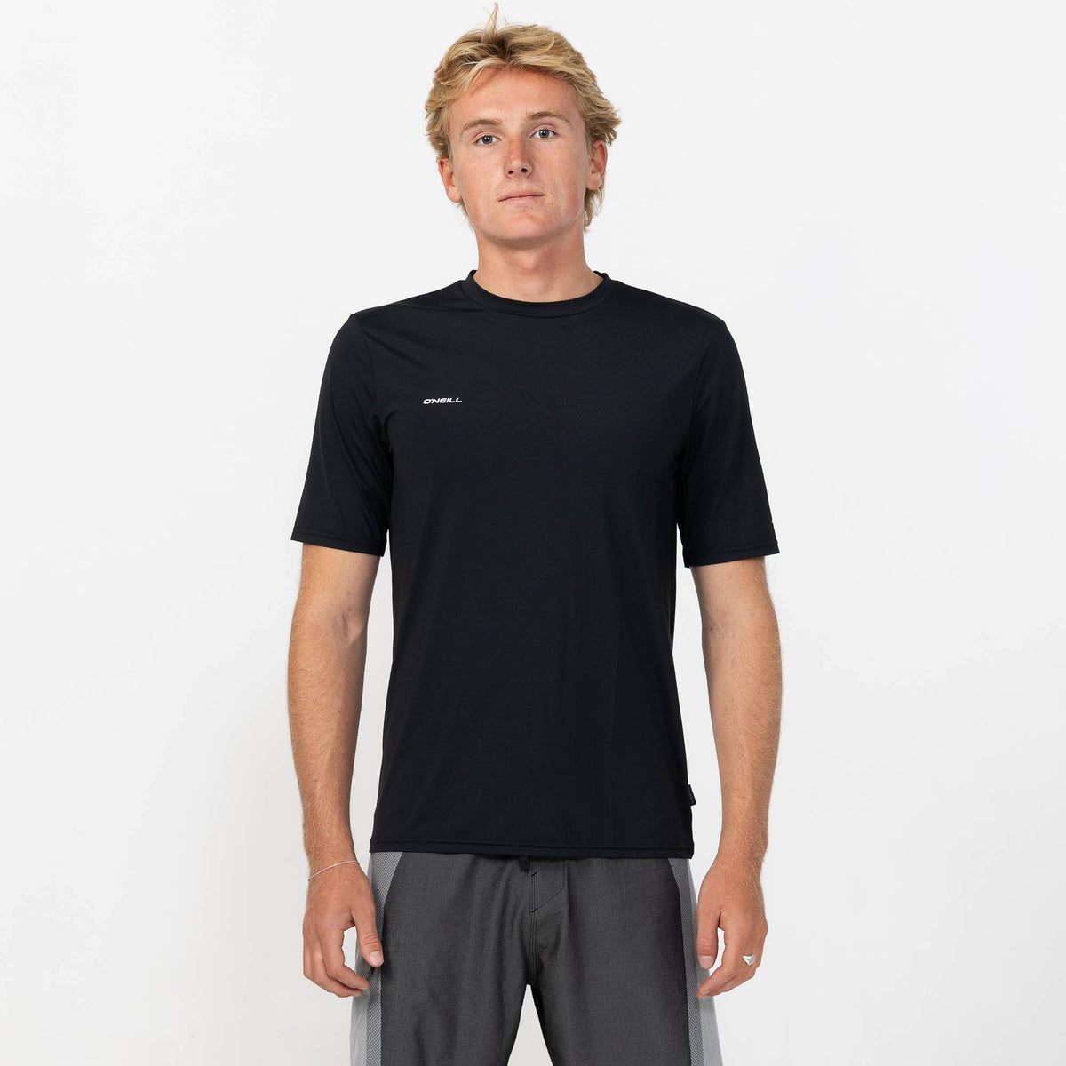 Men's HyperFreak Skins Short Sleeve Rash Vest Tee - Black
