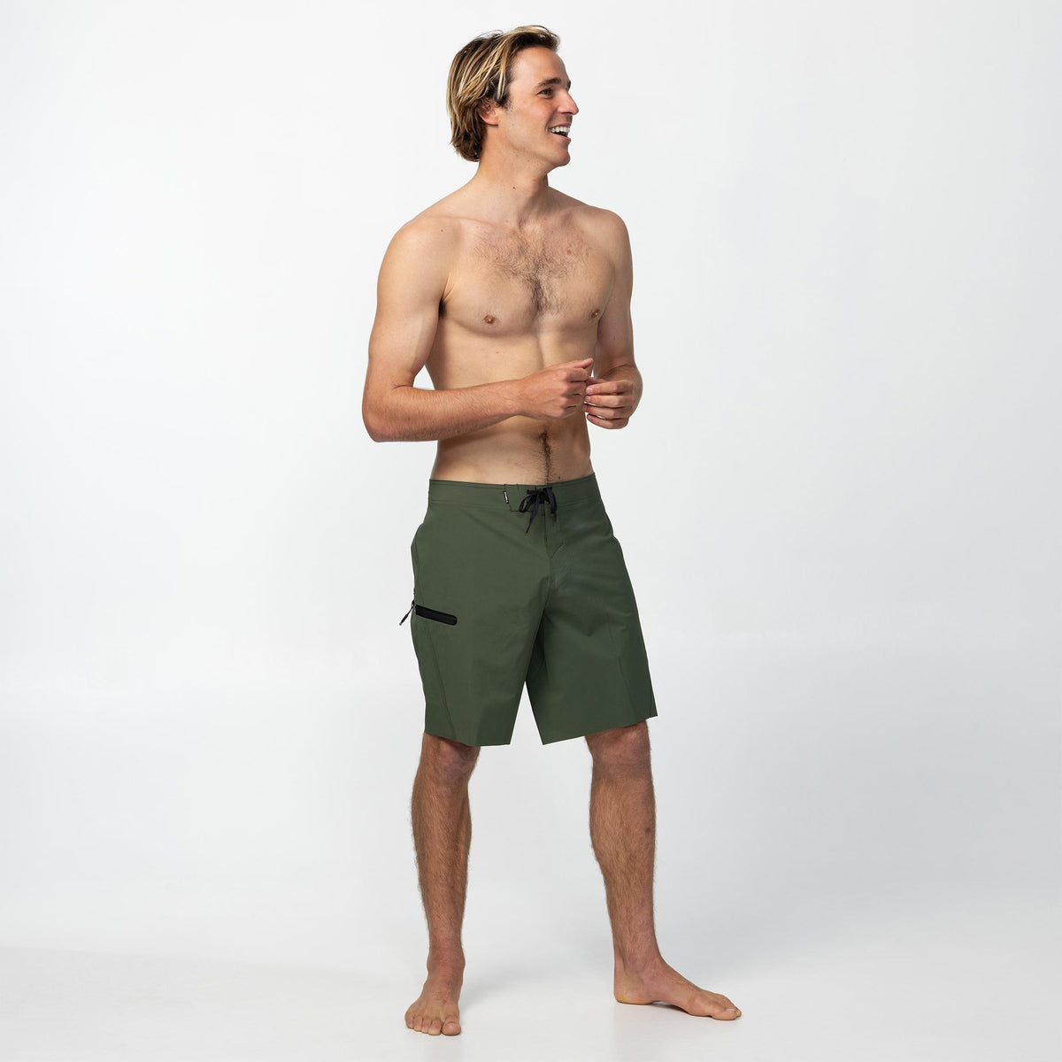 Men's Hyperfreak Tech Solid 19" Boardshort - Dark Olive
