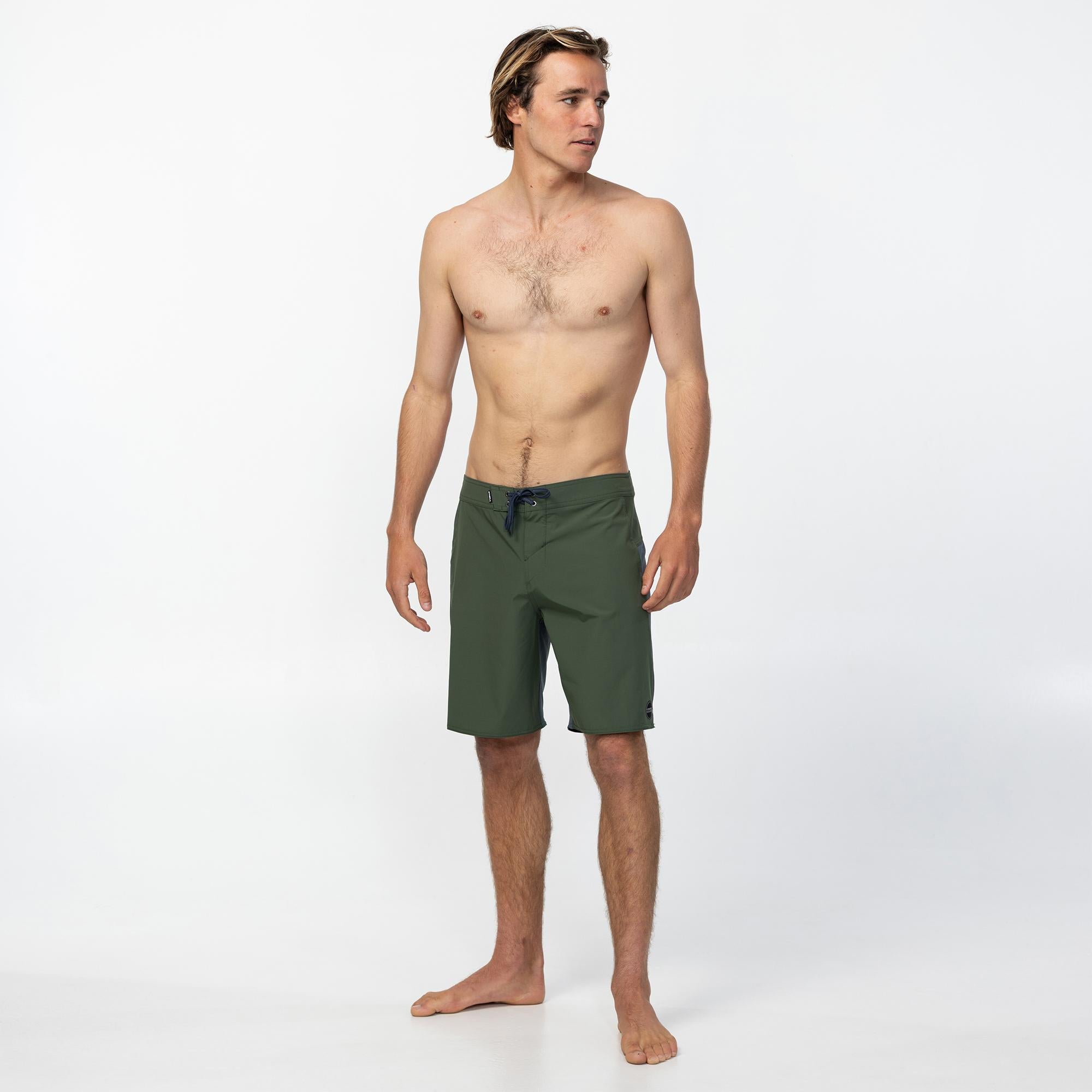 Men's Hyperfreak Tech TRVLR Enduro 19" Boardshort - Dark Olive