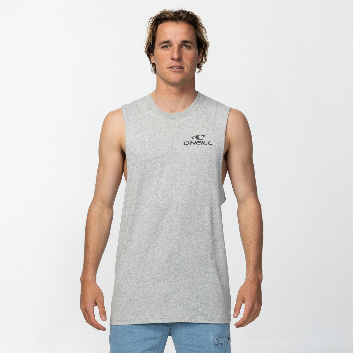 Men's Lineup Muscle Tee - Grey Marle