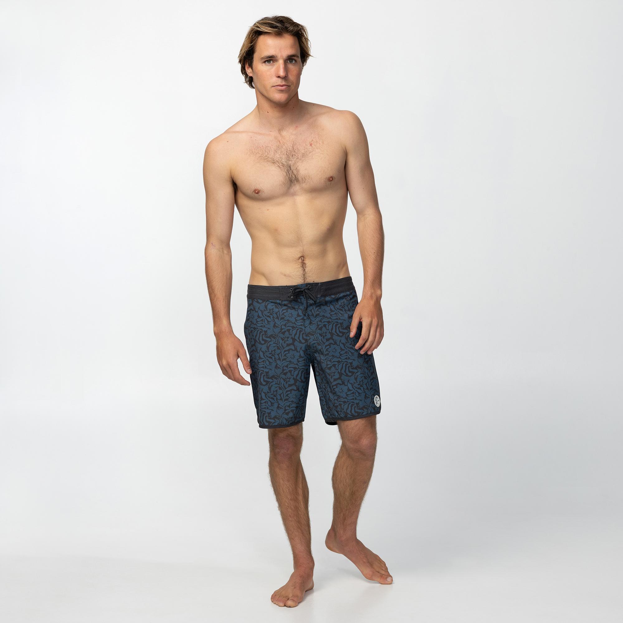 Men's OG Print Scallop 18" Boardshort - Blue Fusion