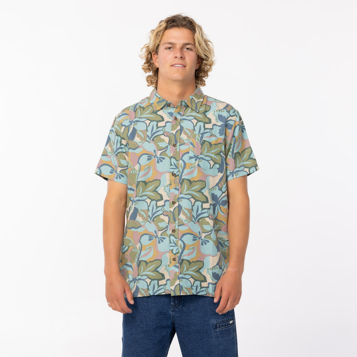 Men's OG Print Standard Shirt - Blue Fusion