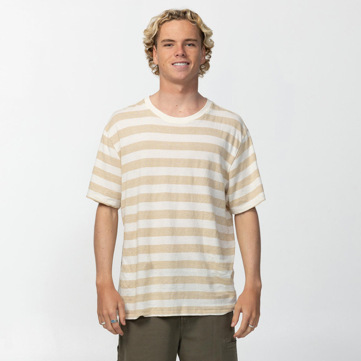 Men's OG Striped Tee - Tofu