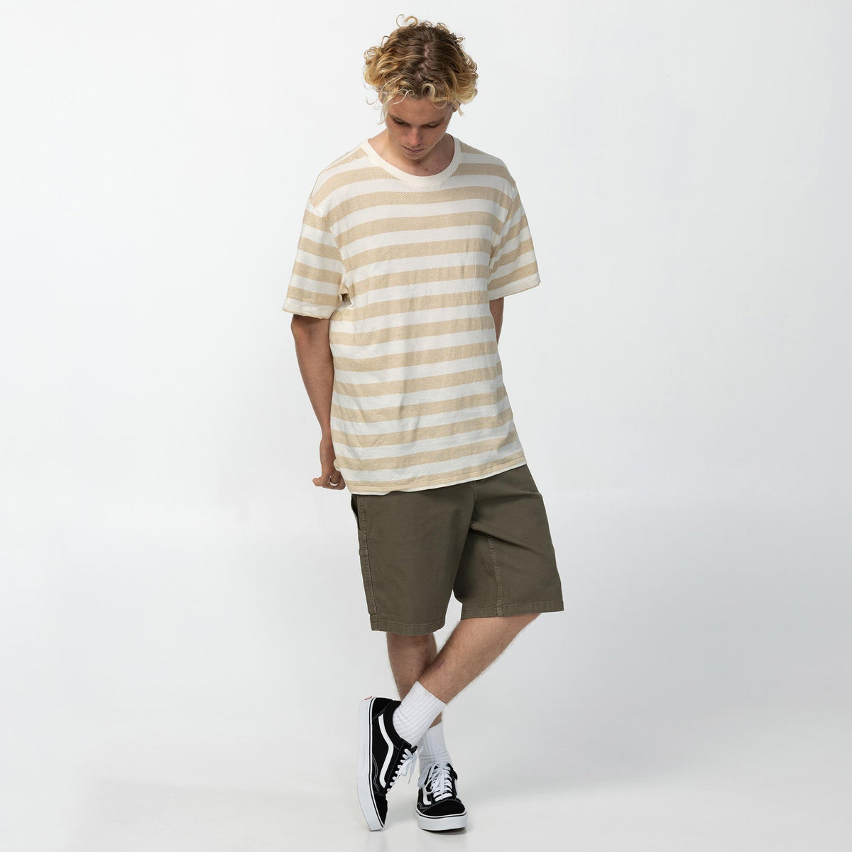 Men's OG Striped Tee - Tofu