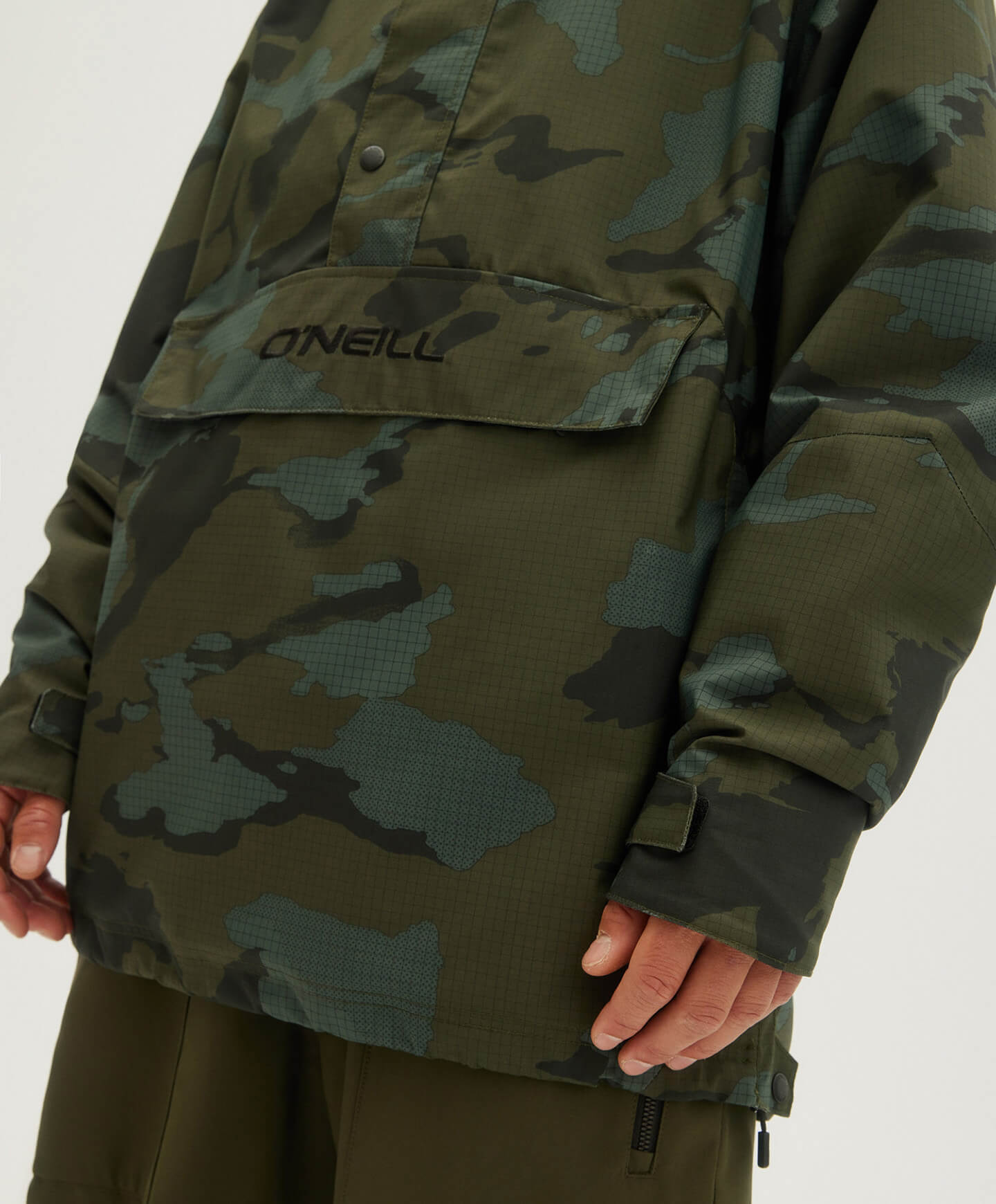 Men's Original Anorak Snow Jacket - Green AOP