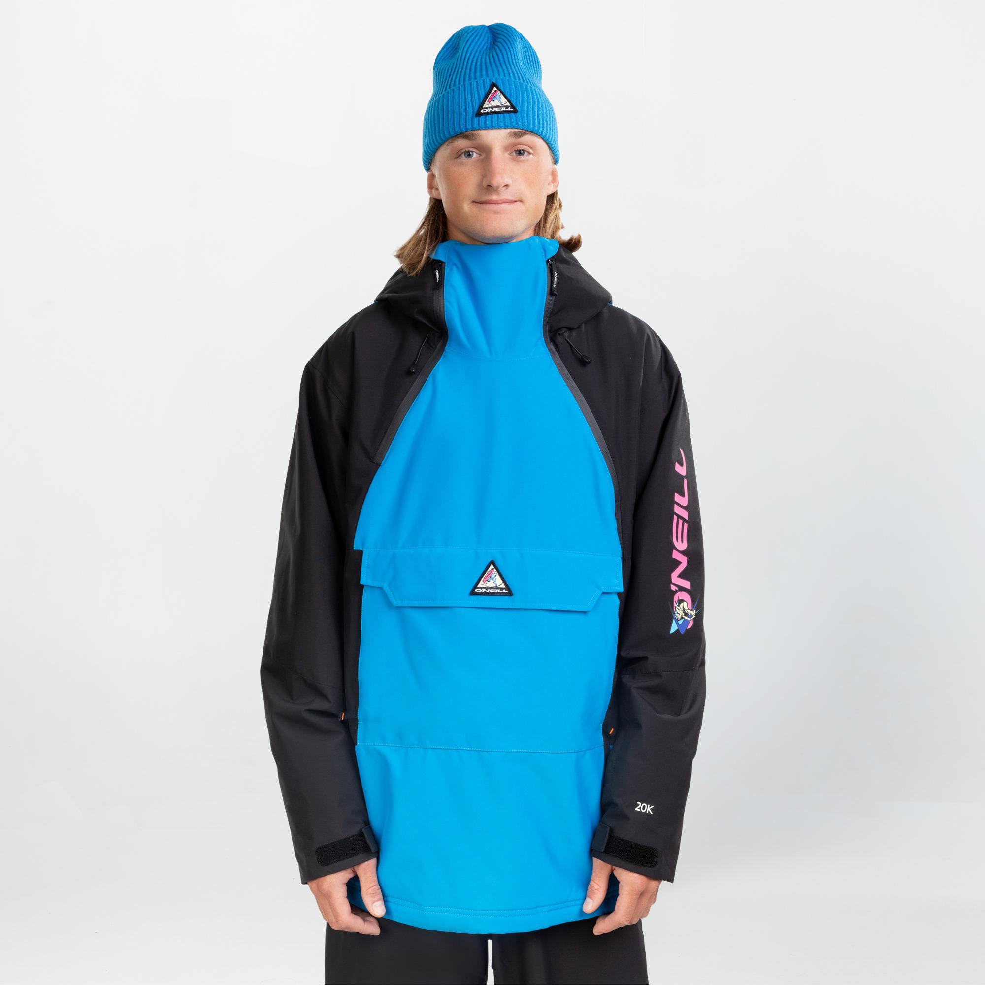 Men's Play Asymmetric Snow Jacket - Ocean Melody Colour Block