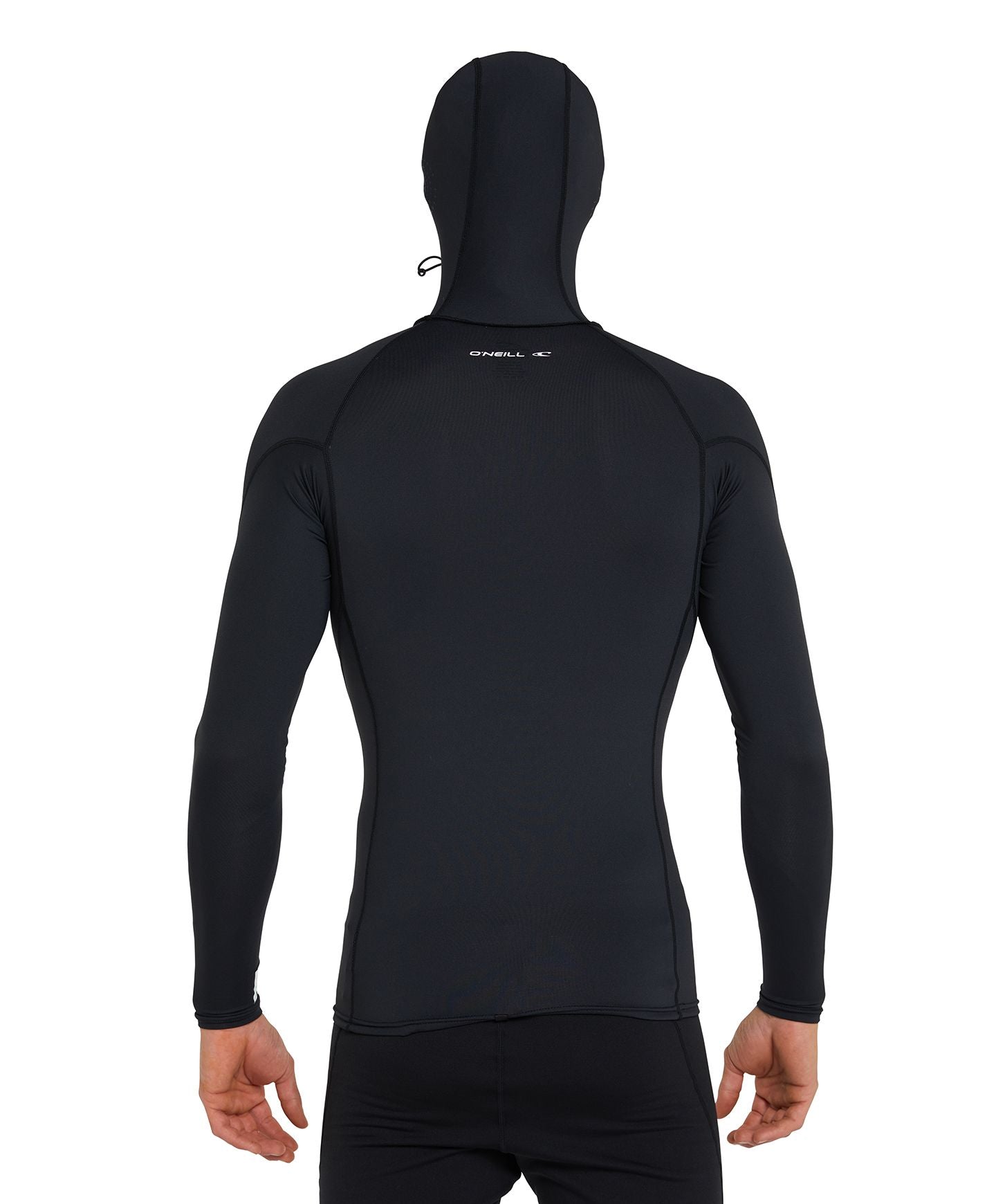 Psycho Hooded UV Long Sleeve Rash Vest - Black