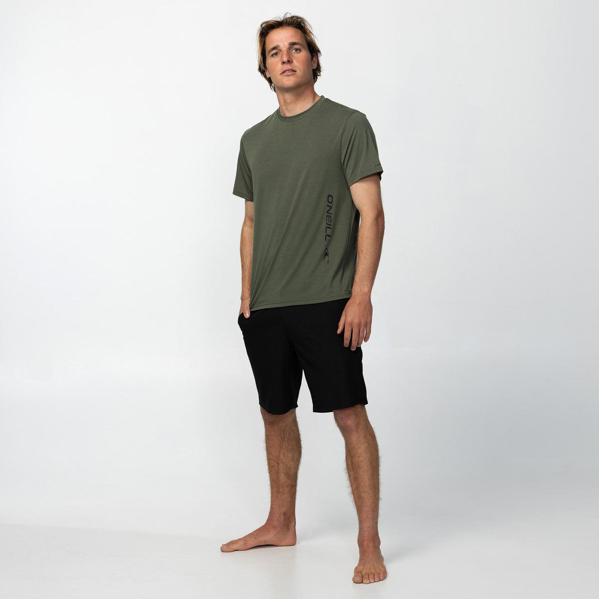 Men's Reserve Light Check 19" Hybrid Short - Black