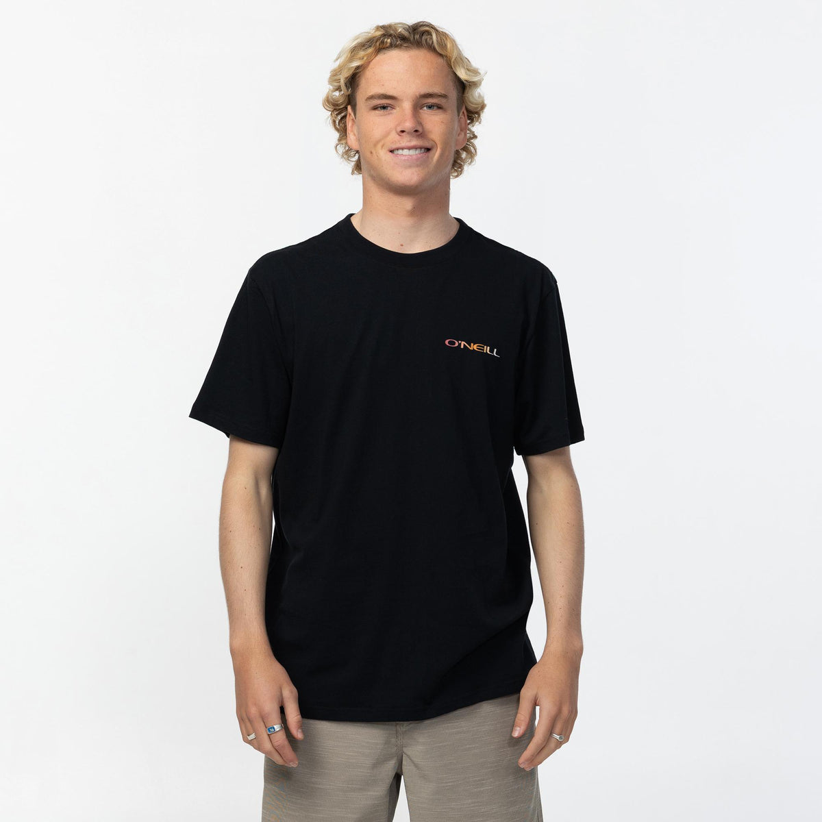 Men's Triple Stack Ombre Tee - Black