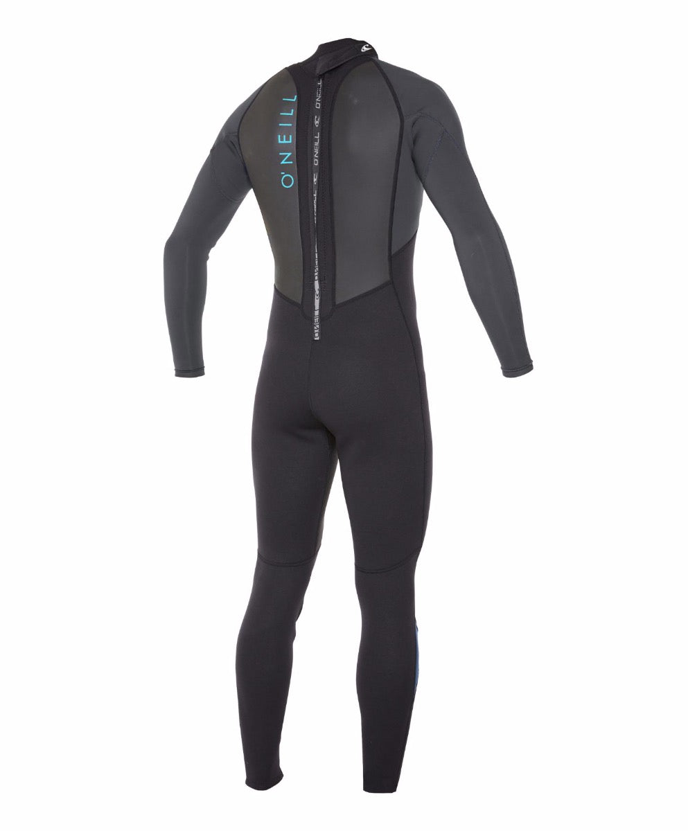 Reactor II Full 3/2mm Steamer Wetsuit - Black/Graphite