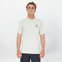 Men's OG Angle Short Sleeve Rash Vest Tee - Khaki